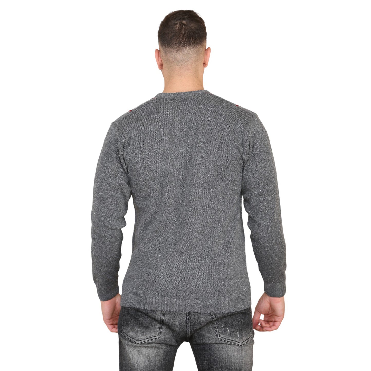 MENS AZTEC PATTERN CARDIGAN ZIP POCKET THICK WINTER WARM SWEATER KNITTED JUMPER