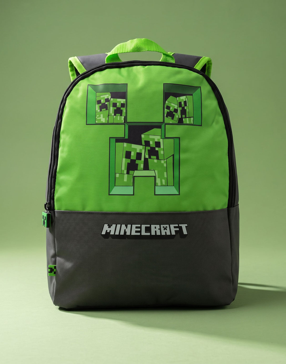 Minecraft Backpack | Boys Grey Gaming | Official Merch