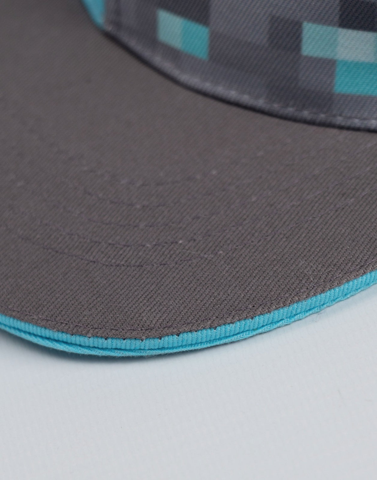 Minecraft Snapback Flat Cap | Boys Grey Gaming | Official Merch