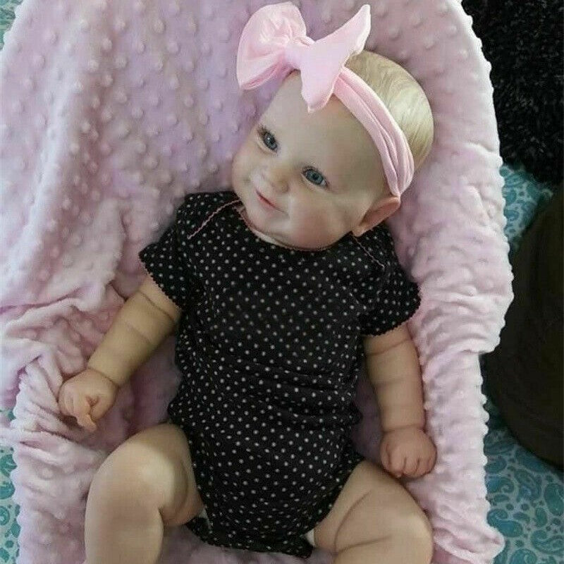 Realistic Reborn Baby Dolls Newborn Girl Doll Vinyl Silicone Lifelike Xmas Gift