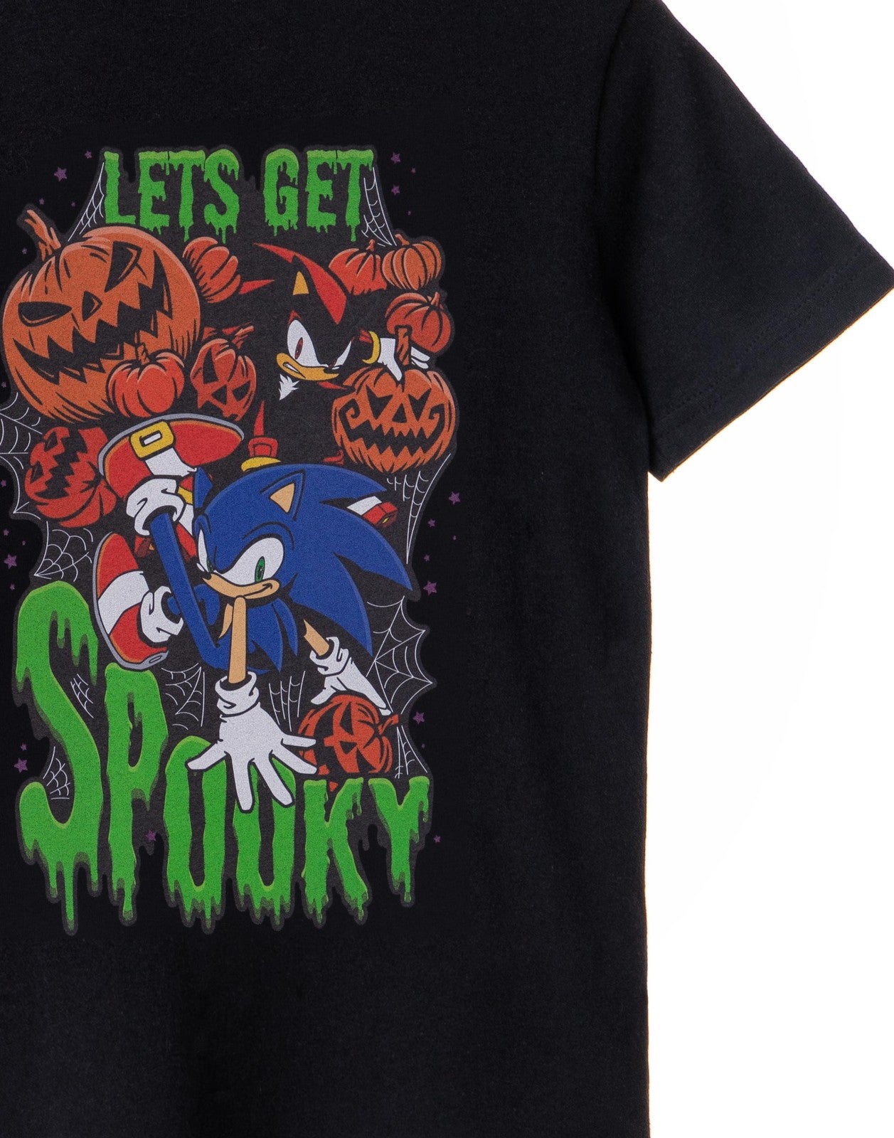 Sonic the Hedgehog Short Sleeved T-Shirt | Boys Black | Official Merch