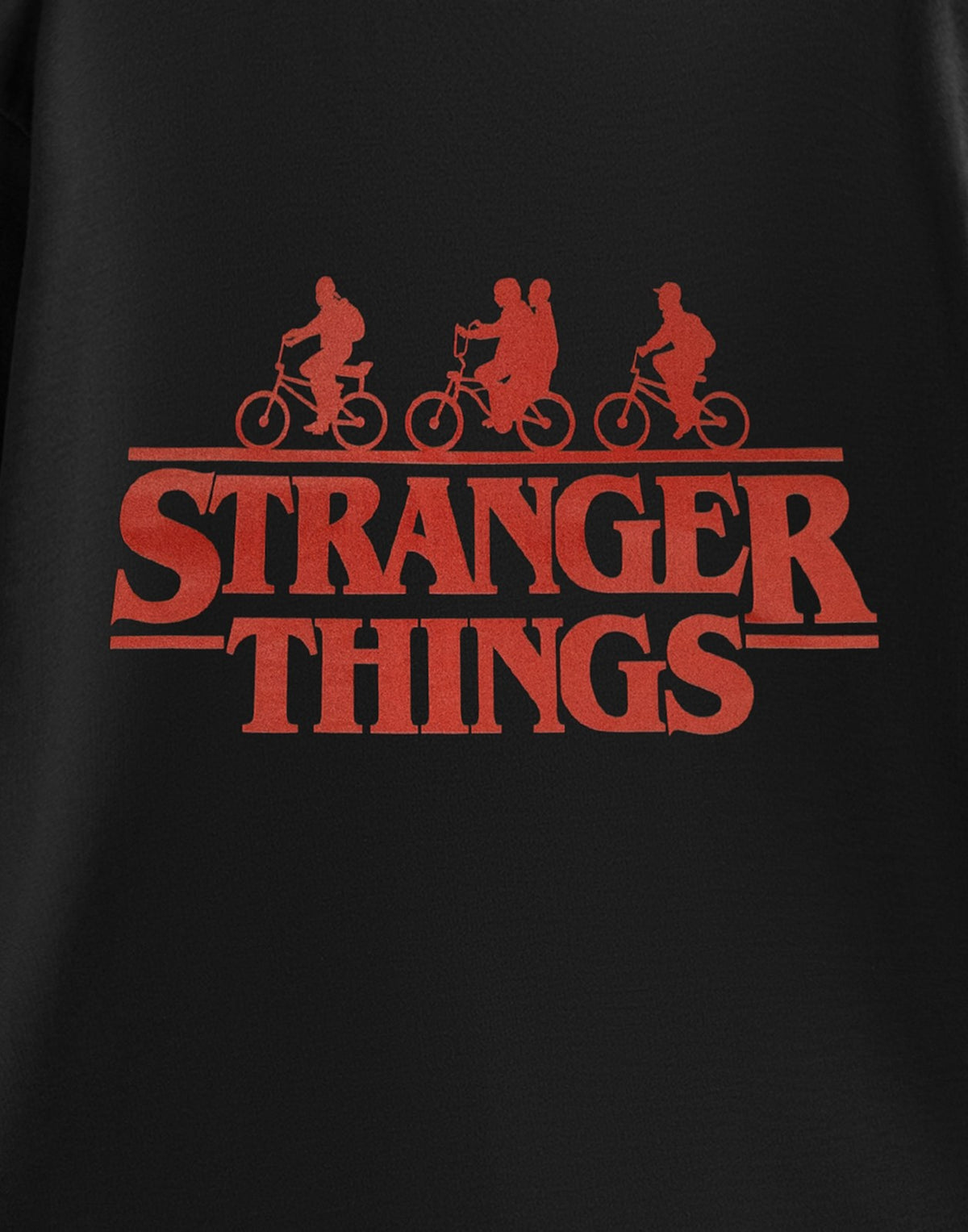 Stranger Things Short Sleeved T-Shirt | Mens Black | Official Merch