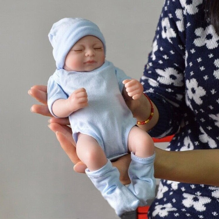 Reborn Dolls Realistic Mini Baby Girl Full Body Vinyl Silicone Preemie Kids Gift