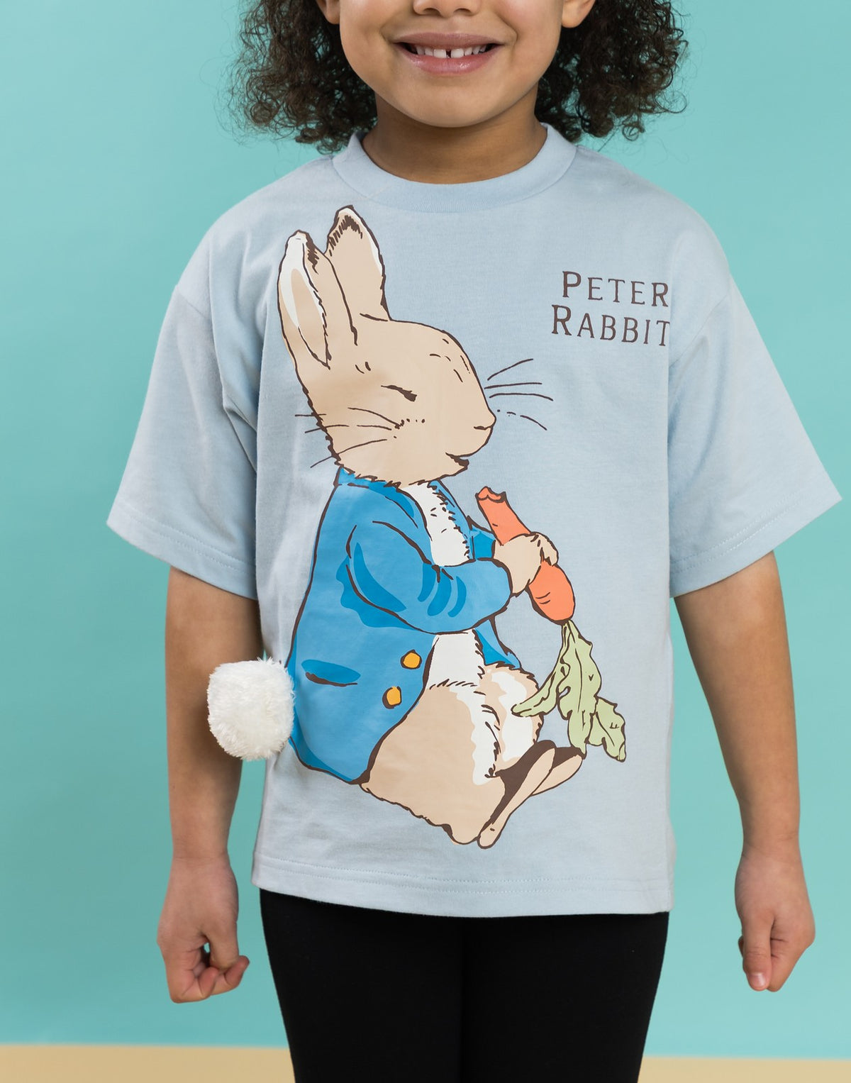 Peter Rabbit Short Sleeved T-Shirt | Unisex Kids Blue | Official Merch