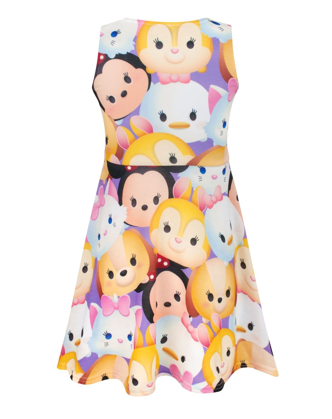 Disney Short Sleeve Skater Dress | Girls White | Official Merch