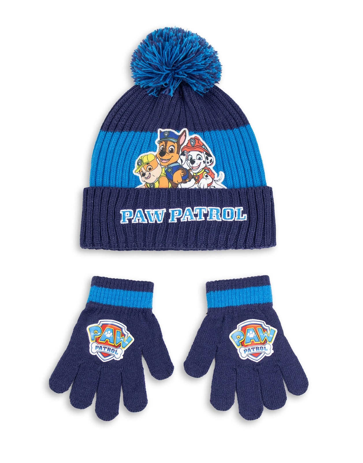 Paw Patrol Beanie and Gloves Set | Boys Navy | Official Merch