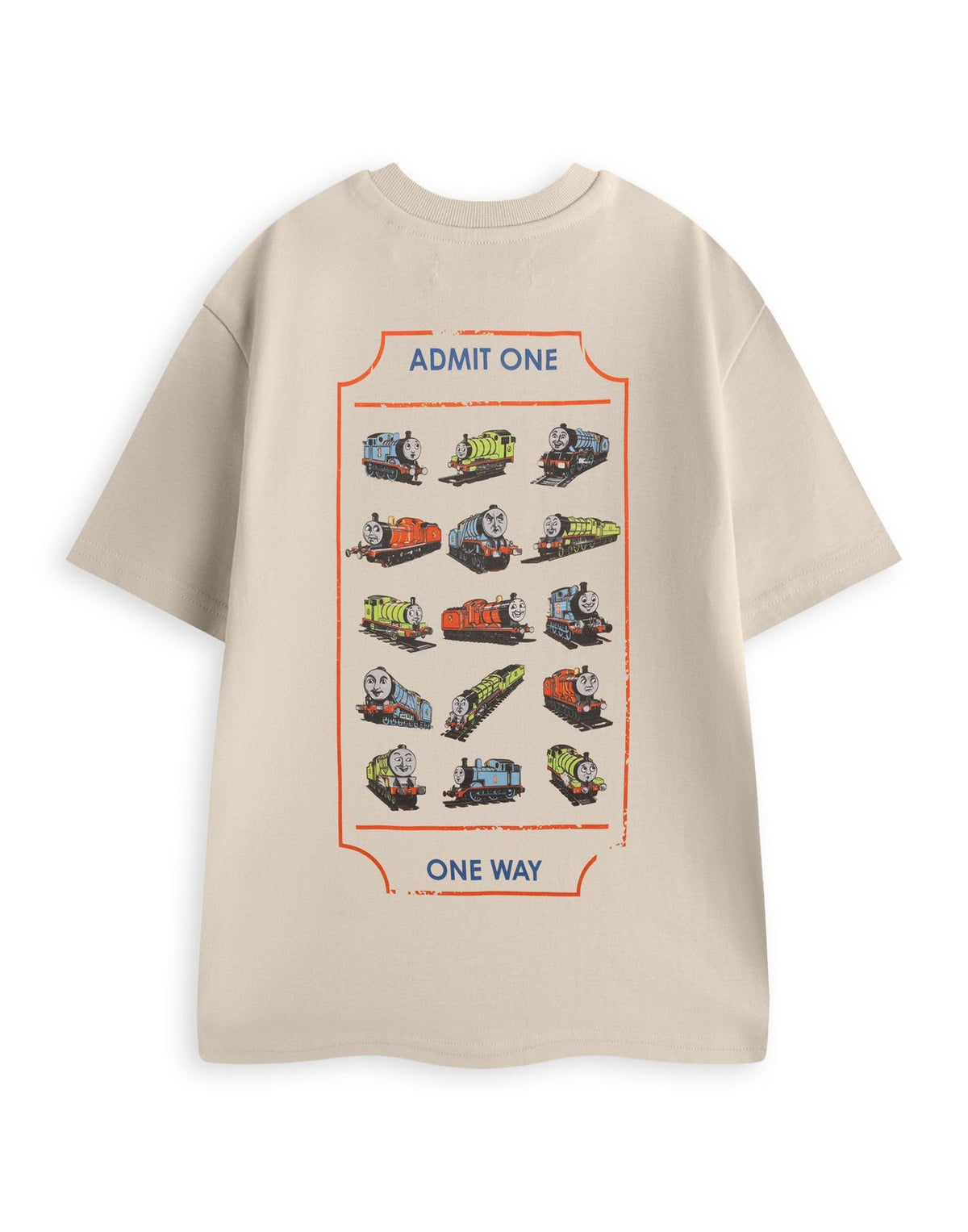 Thomas and Friends Short Sleeved T-Shirt | Unisex Oatmeal | Official Merch