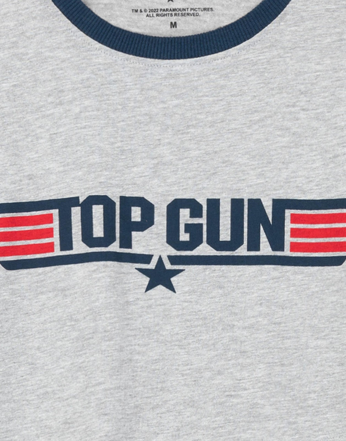 Top Gun Short Sleeve Long Leg Pyjama Set | Mens Navy/Grey | Official Merch