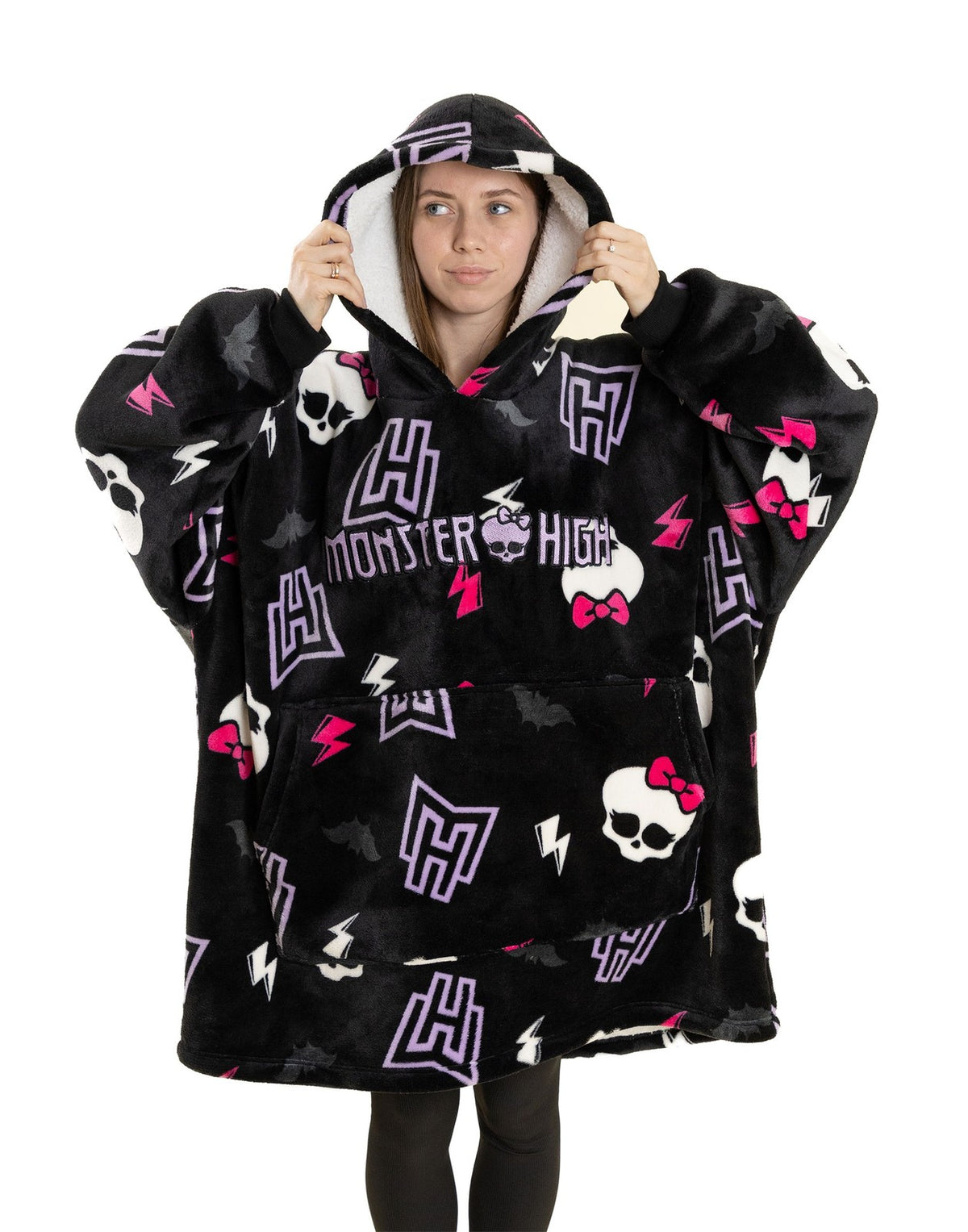 Monster High Blanket Hoodie | Womens Multicoloured | Official Merch
