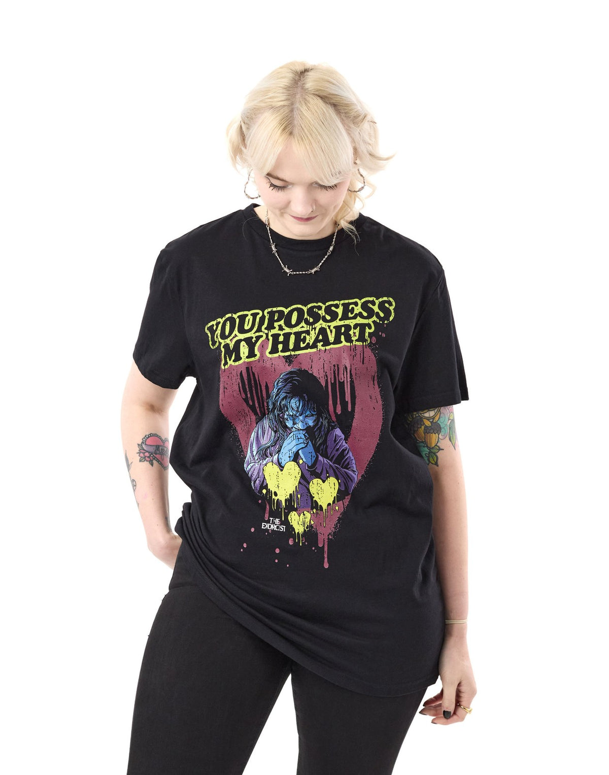 Exorcist Short Sleeved T-Shirt | Unisex Black | Official Merch