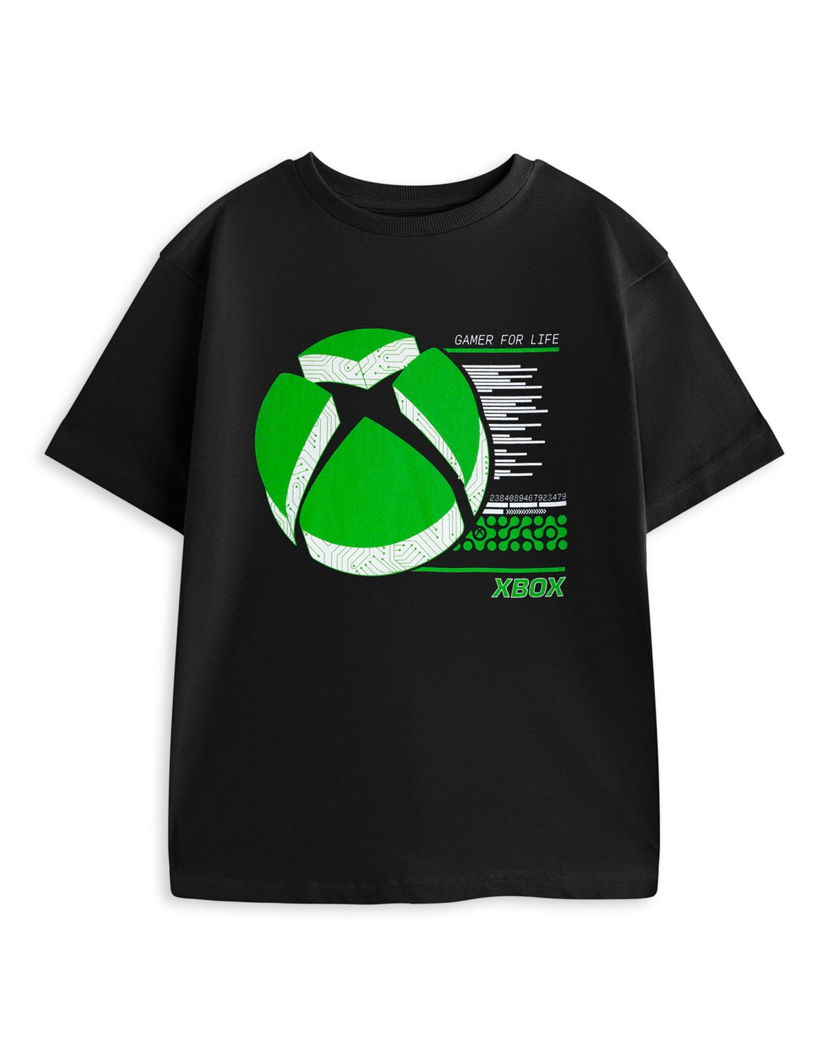 Xbox Short Sleeved T-Shirt | Boys Black | Official Merch
