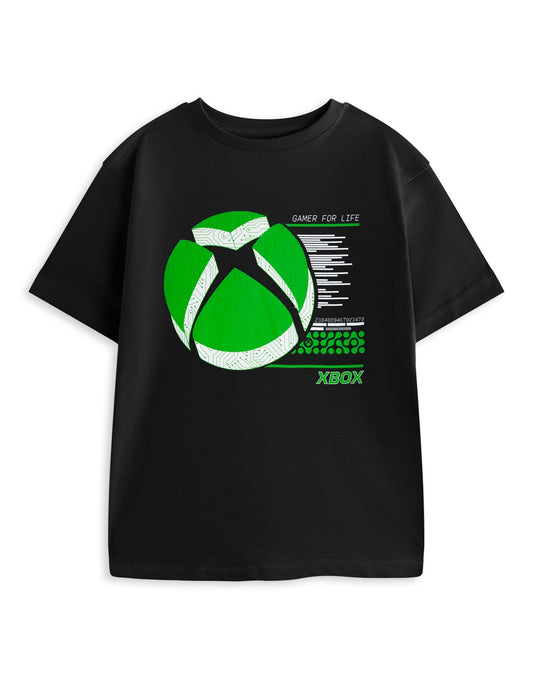 Xbox Short Sleeved T-Shirt | Boys Black | Official Merch
