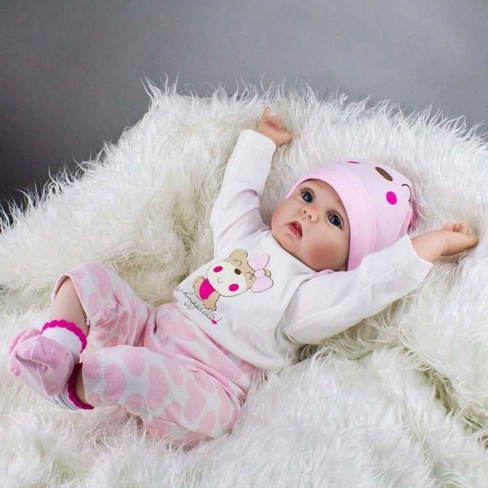 22inch Reborn Dolls Realistic Girl Doll Handmade Newborn Baby Birthday Xmas Gift