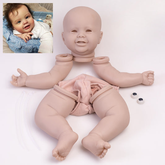 24" Realistic Unpainted Reborn Baby Doll Kit Vinyl Silicone Parts DIY Doll Kits