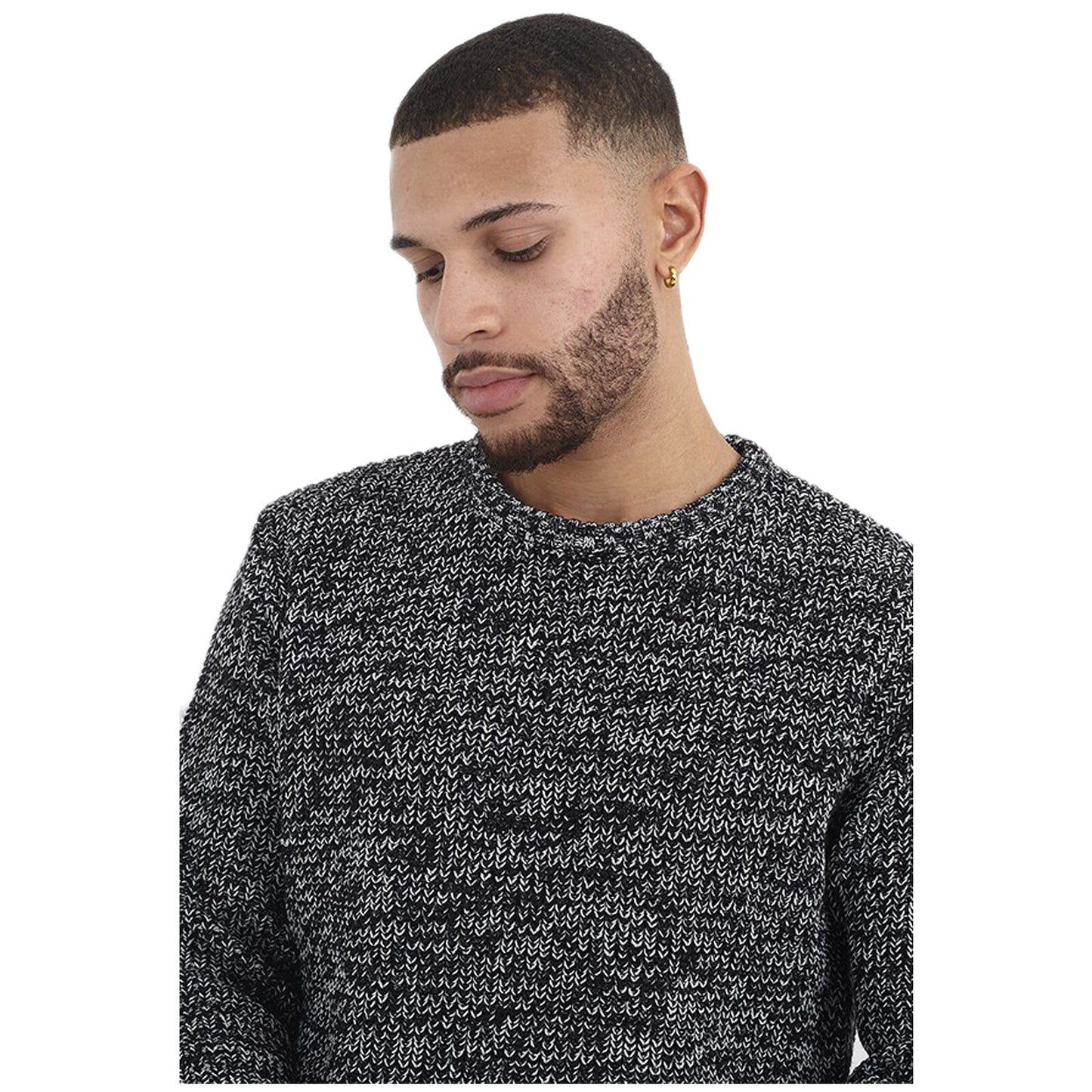 BRAVE SOUL CREW NECK JUMPERS MENS CLASSIC CASUAL KNITTED PULLOVER WINTER SWEATER