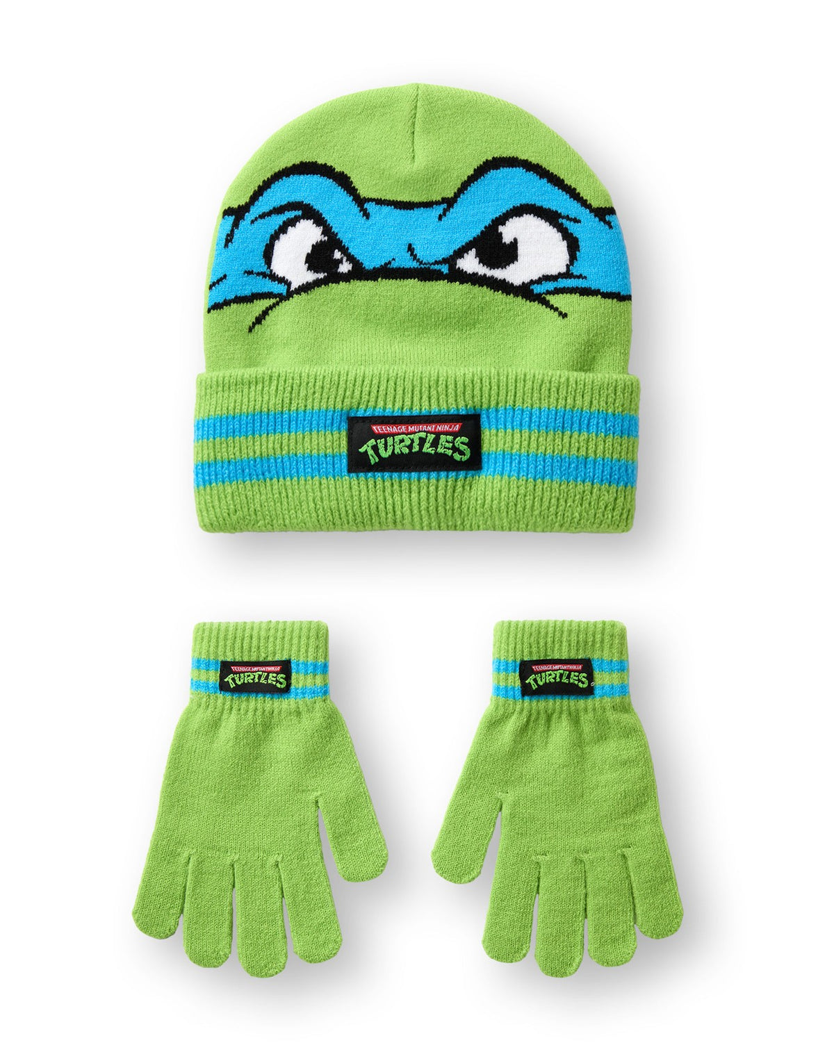 Teenage Mutant Ninja Turtles Beanie and Gloves Set | Boys Green | Official Merch