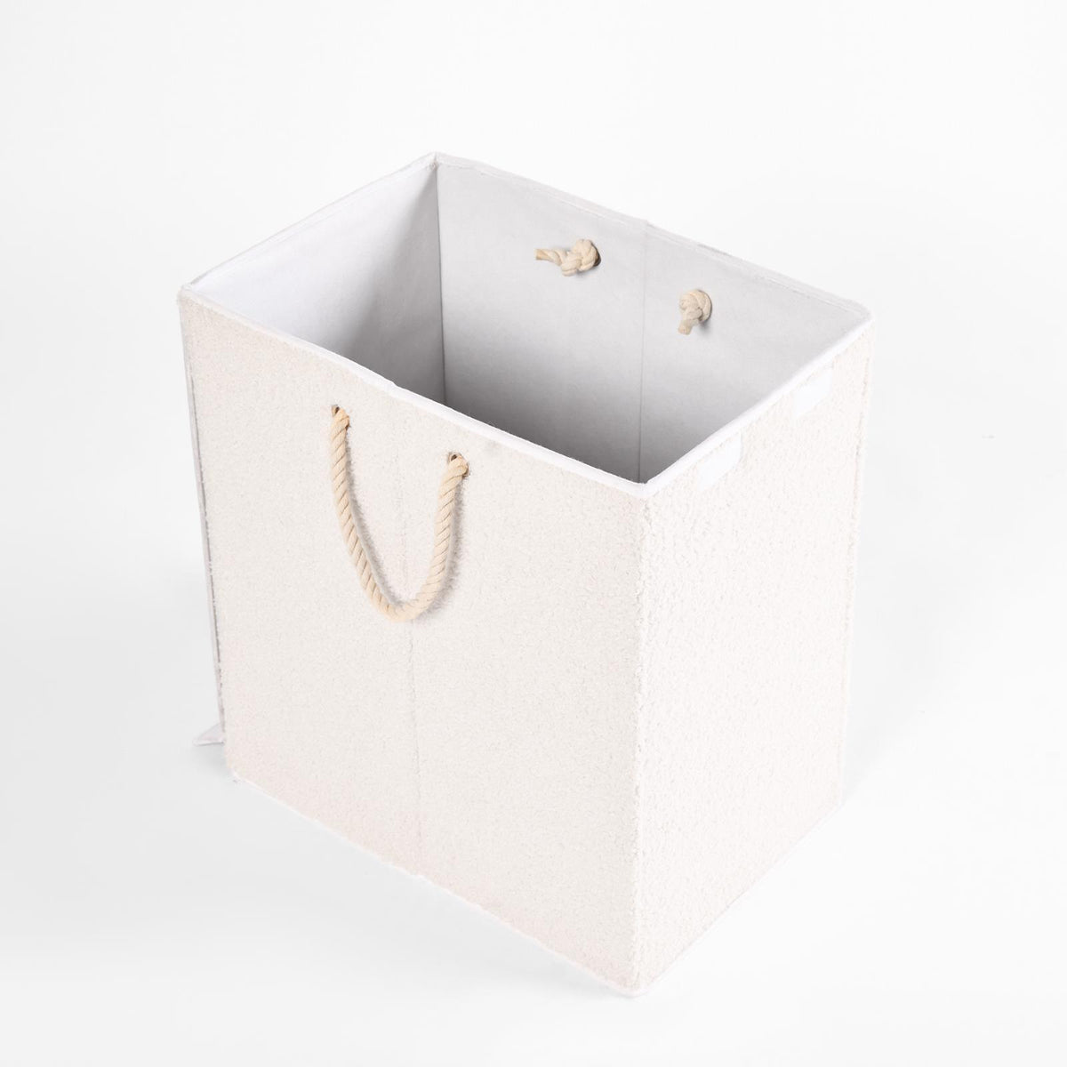 Laundry Basket Foldable Clothing Hamper Washing Boucle Teddy Fleece Storage Bin