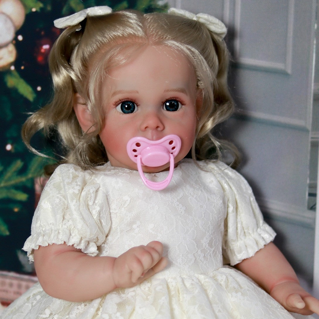 Real Reborn Dolls Vinyl Silicone Handmade Lifelike Newborn Baby Girl Doll Gift