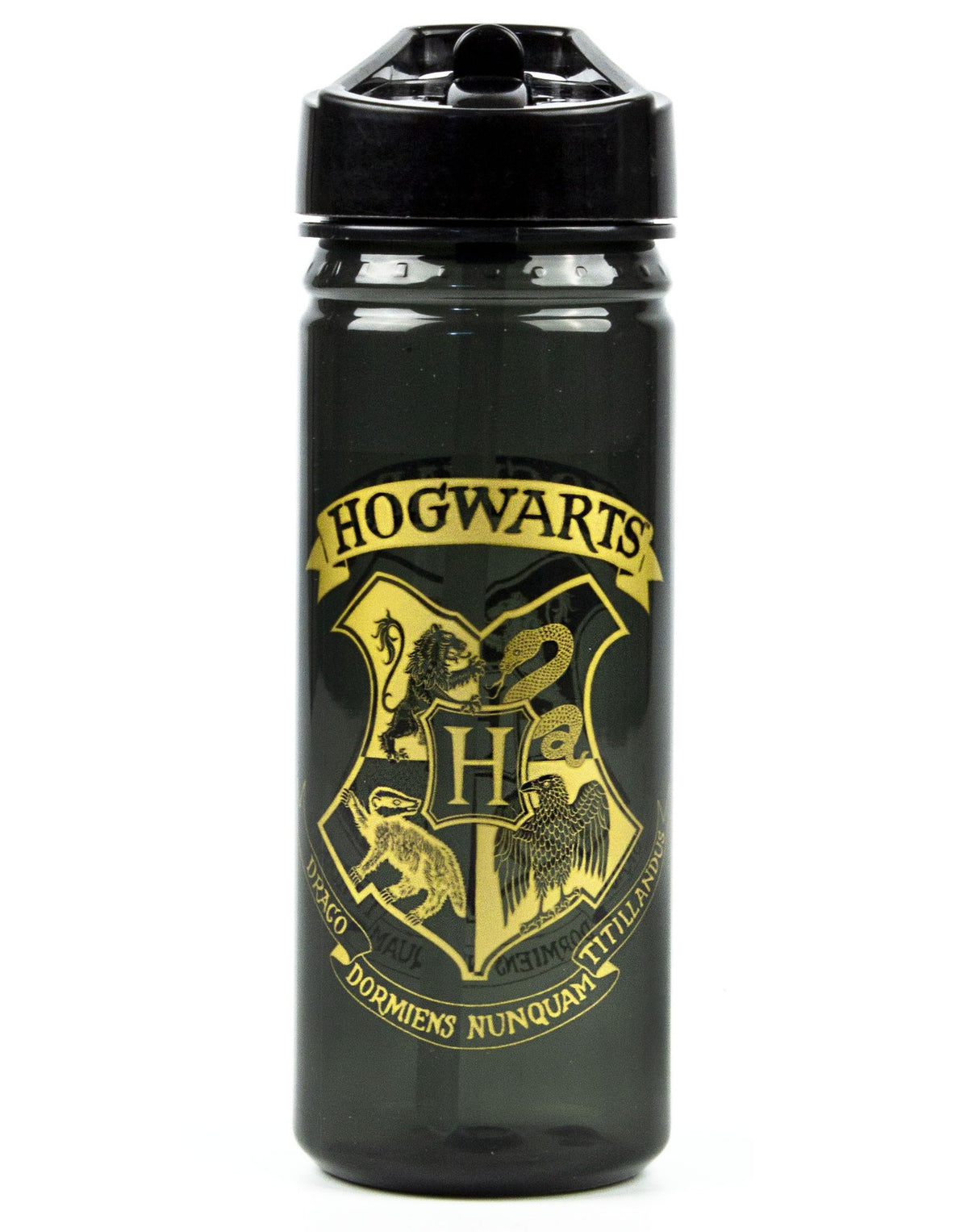 Harry Potter Straw Water Bottle | Unisex Kids Black | Official Merch