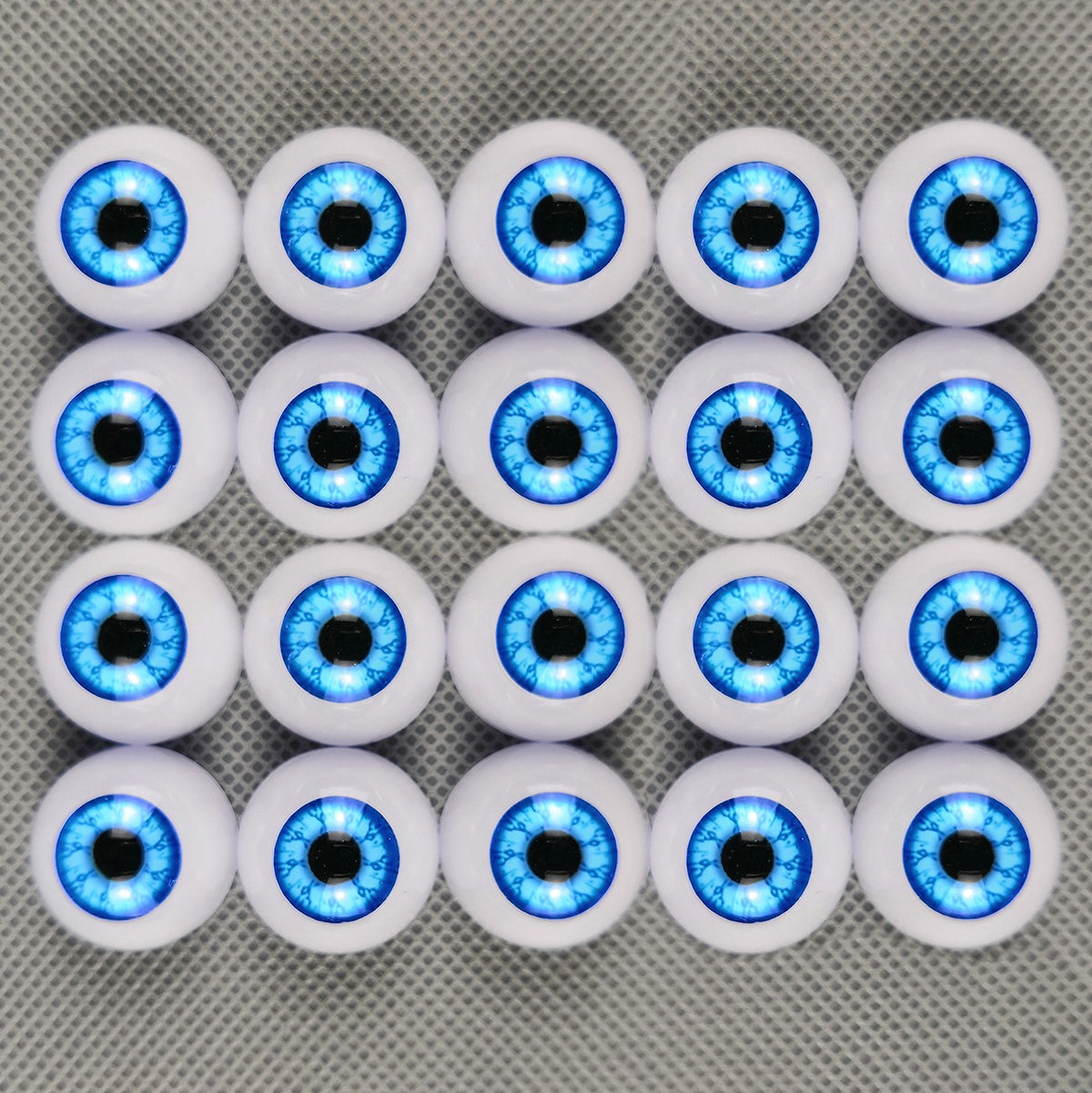 10 Pairs Half Round Acrylic Eyes Eyeballs for Reborn Baby Dolls Kit DIY Repair