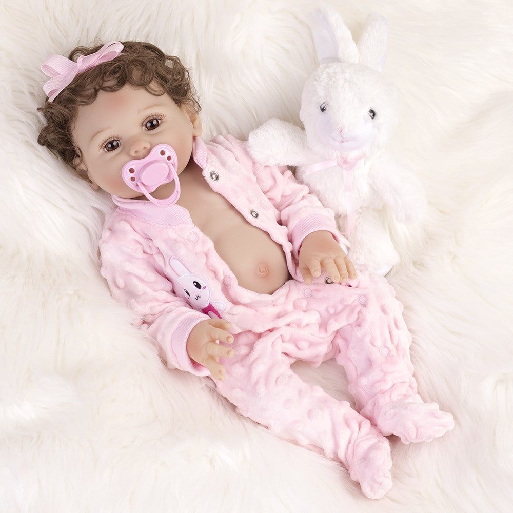 Full Body Vinyl Silicone Reborn Dolls Lifelike Baby Twins Newborn Baby Girl Gift