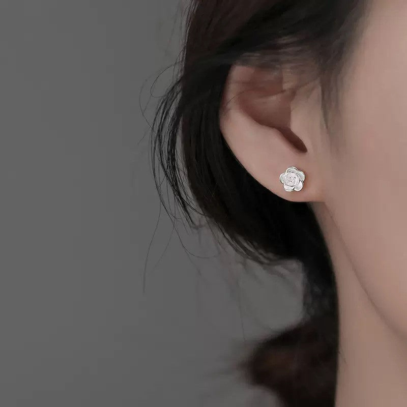 925 Sterling Silver Flower Stud Earrings Jewellery Women Girls Gift UK