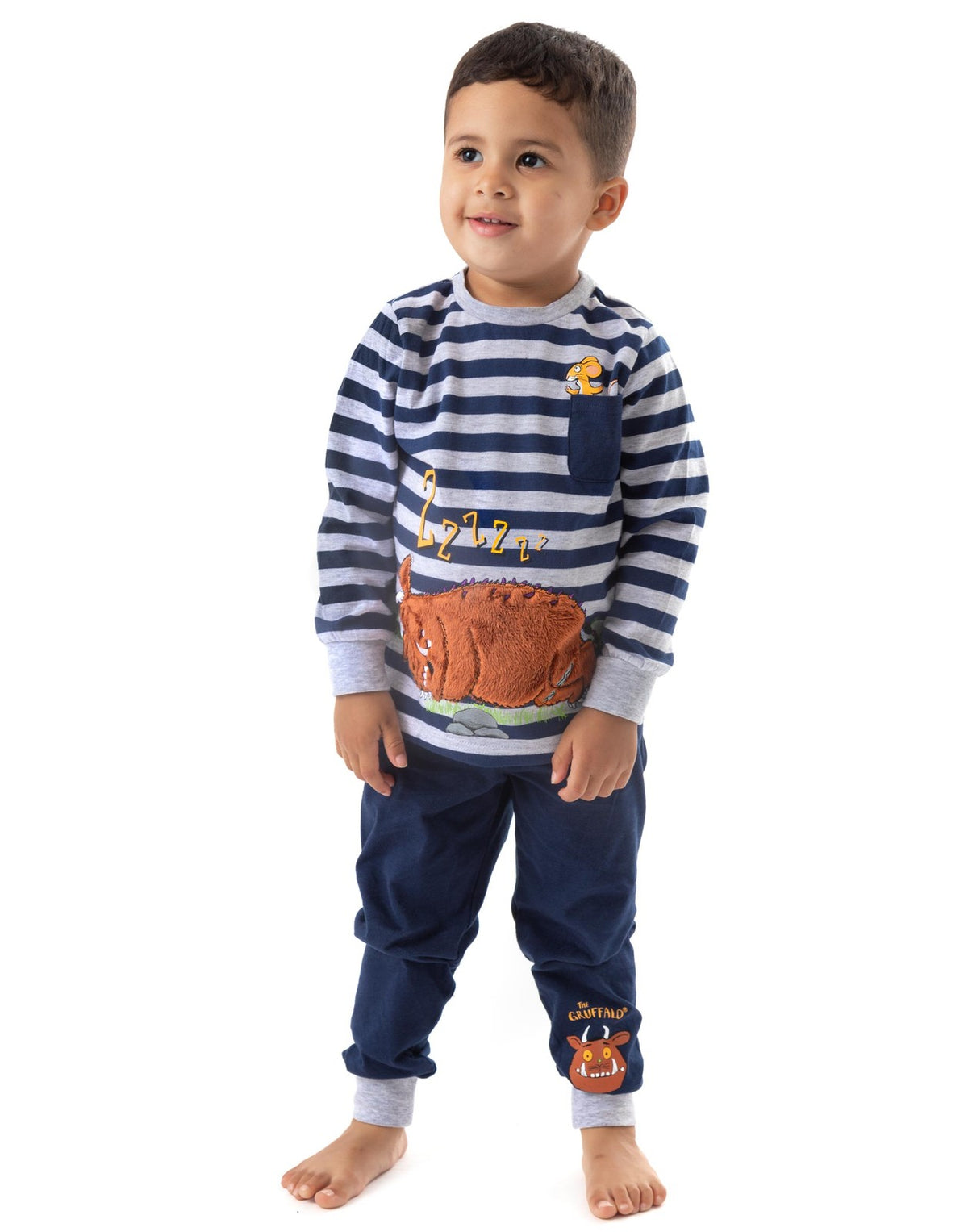 Gruffalo & Friends Long Sleeve Long Leg Pyjama Set | Boys Blue | Official Merch