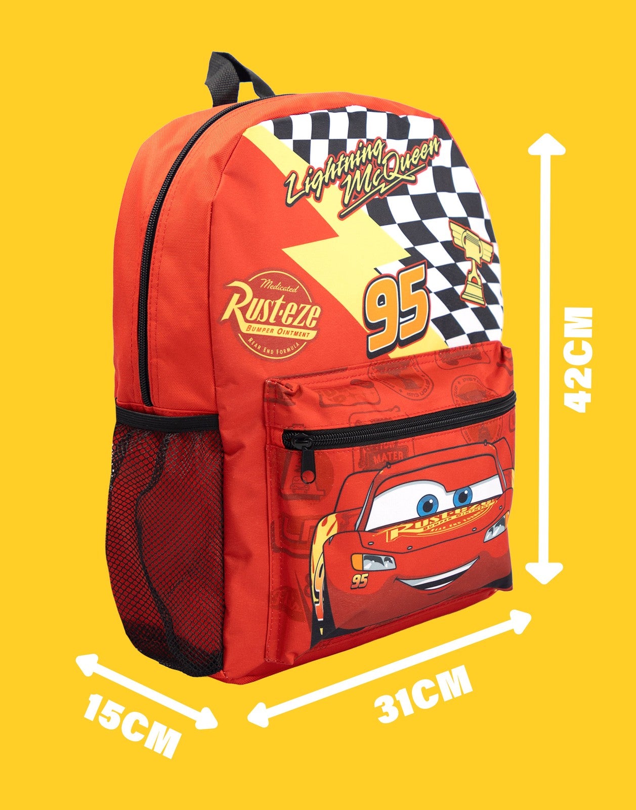 Disney 4 Piece Backpack Set | Boys Red | Official Merch