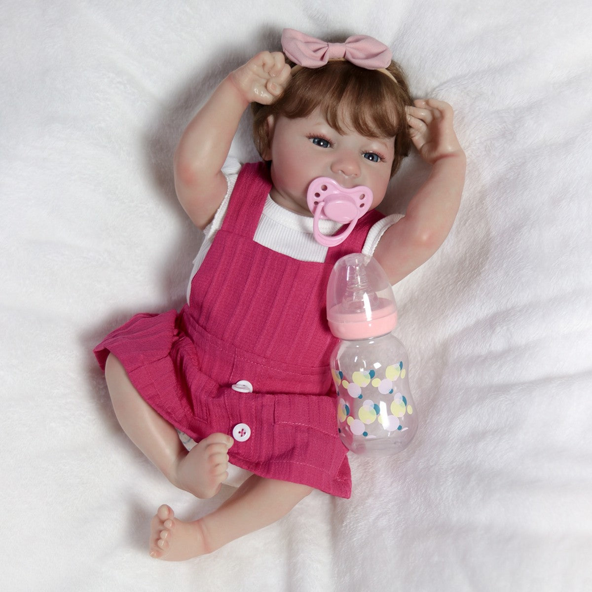 18" Reborn Dolls Twins Full Body Vinyl Silicone Lifelike Newborn Baby Boy Girl