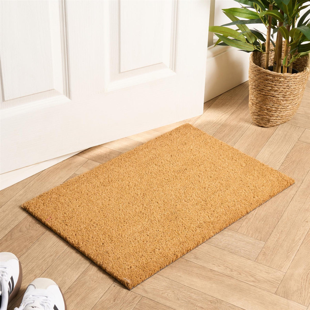 OHS Plain Doormat Natural Non Slip Indoor Outdoor Welcome Coir Door Mat Rug