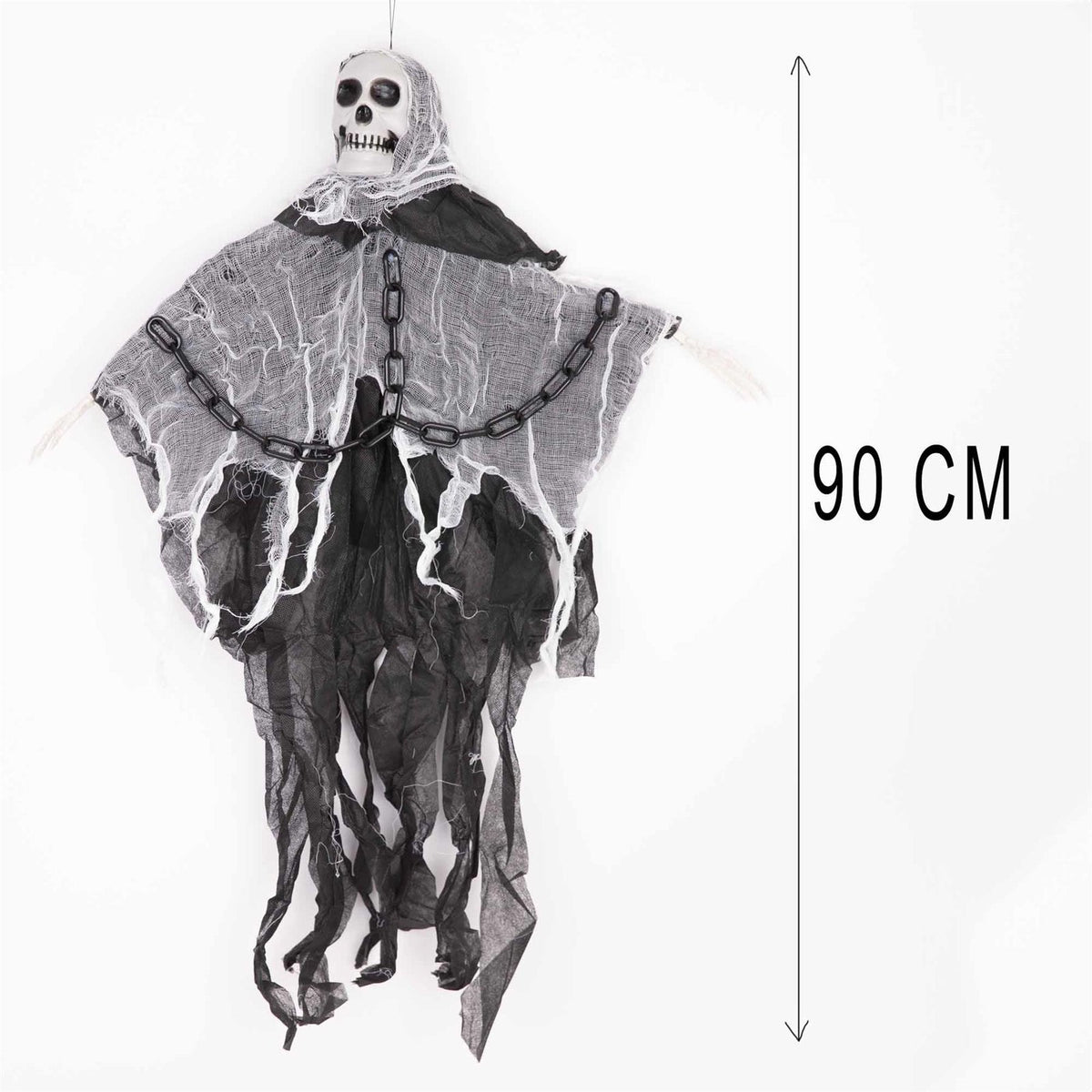 90Cm Halloween Hanging Ghost Skeleton Chain Decorations Prop Spooky Horror Scary