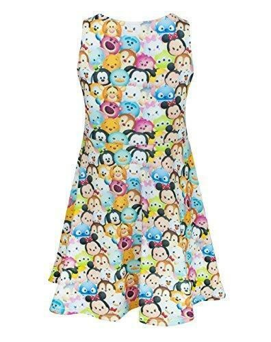 Disney Sleeveless Skater Dress | Girls Yellow | Official Merch
