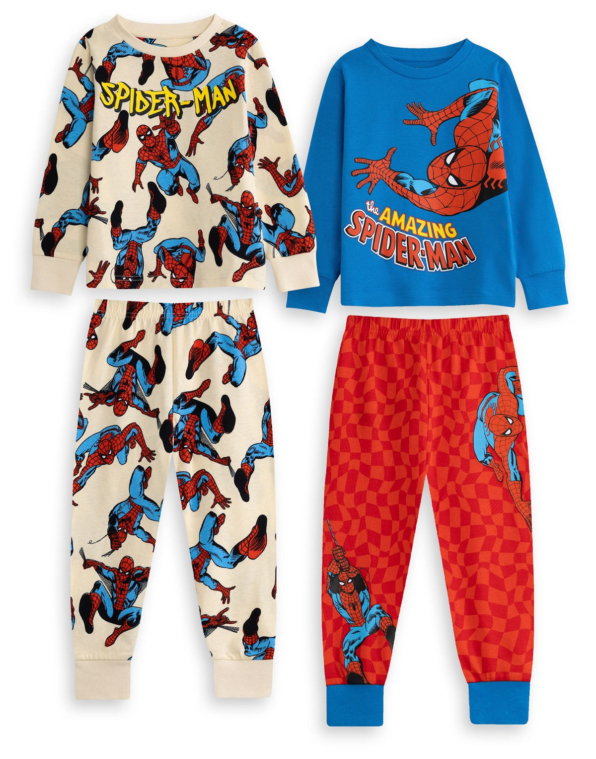 Marvel Multi-Pack of 2 Long Sleeve Long Leg Pyjama Set | Boys Multicoloured | Of