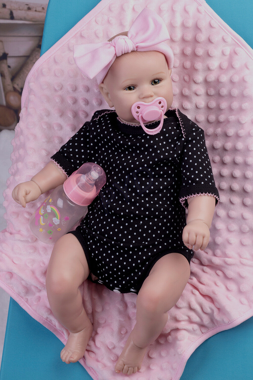 Reborn Baby Dolls Handmade Realistic Newborn Girl Doll Vinyl Silicone Xmas Gift