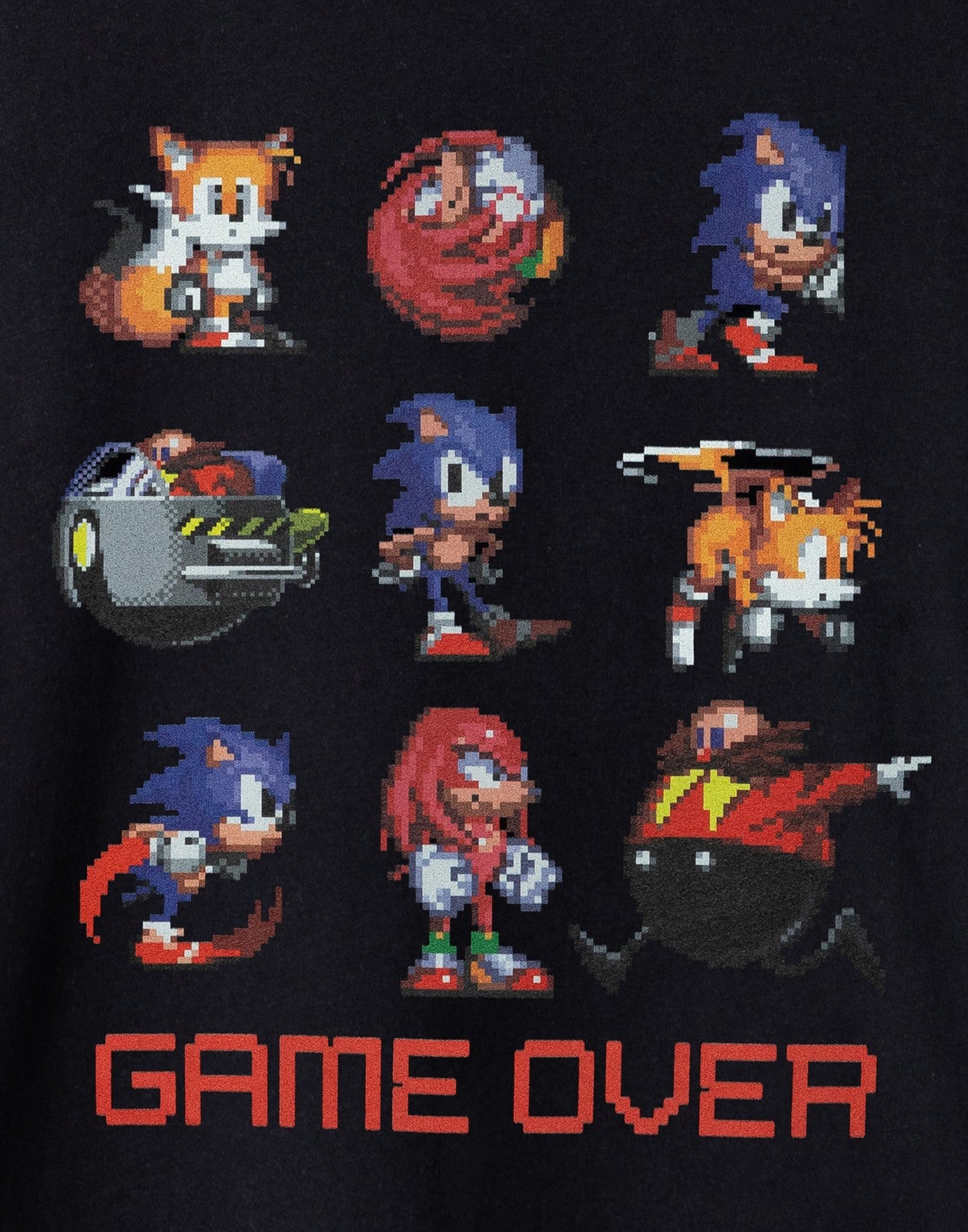 Sonic the Hedgehog Short Sleeved T-Shirt | Boys Black | Official Merch