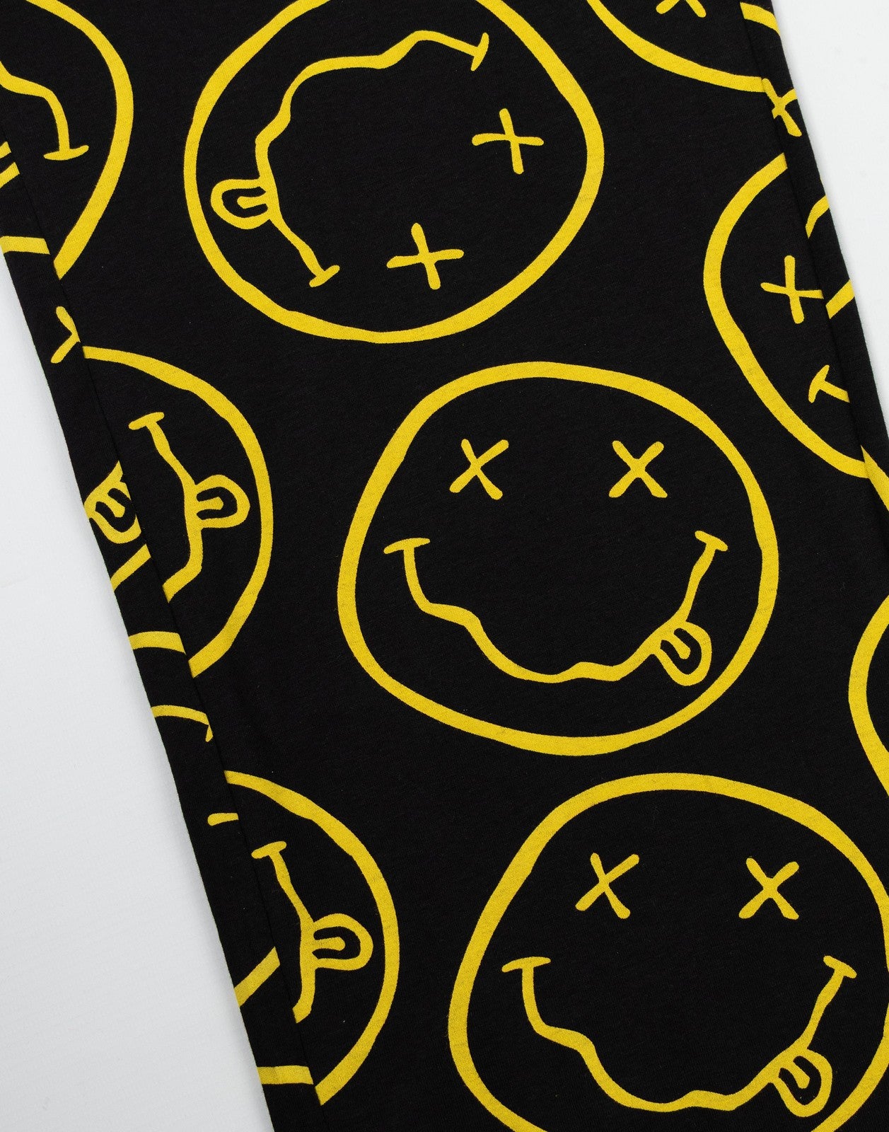 Nirvana Short Sleeve Long Leg Pyjama Set | Mens Black | Official Merch