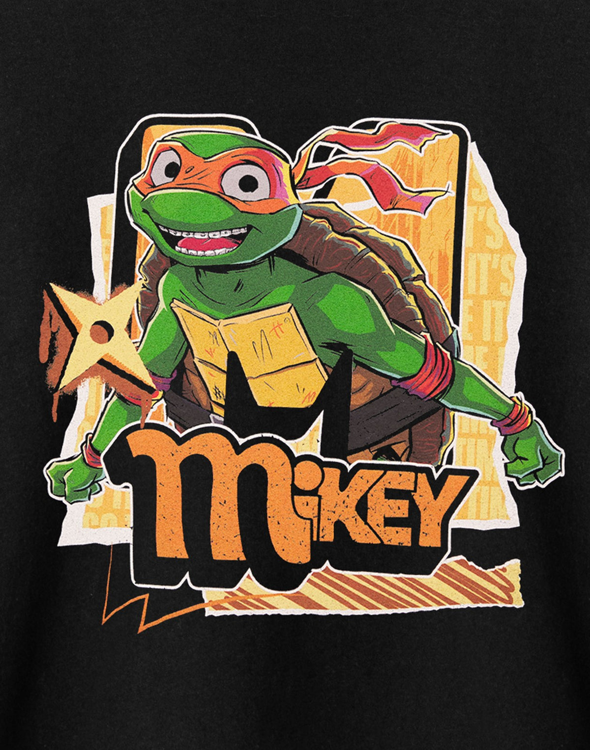 Teenage Mutant Ninja Turtles Short Sleeved T-Shirt | Boys Black | Official Merch