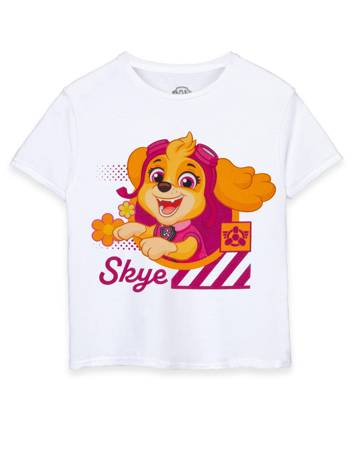 Paw Patrol Short Sleeved T-Shirt | Girls White | Official Merch