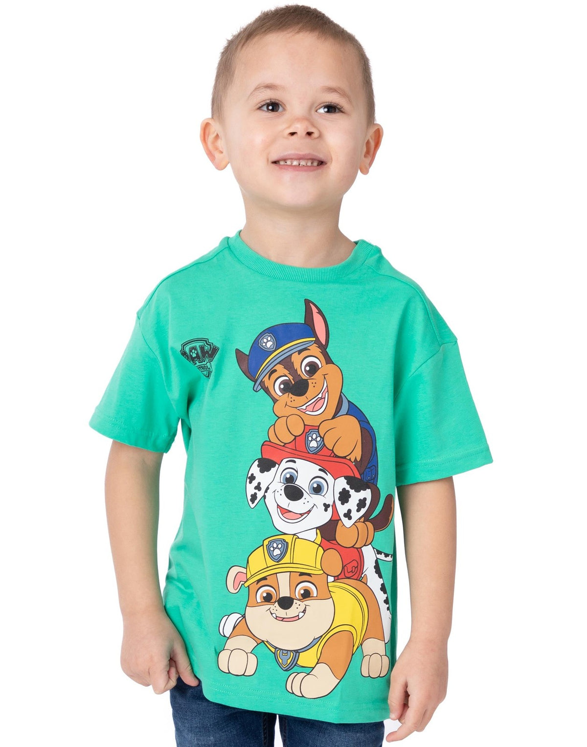 Paw Patrol Multi-Pack of 3 Short-Sleeved T-Shirts | Boys Multicoloured | Officia