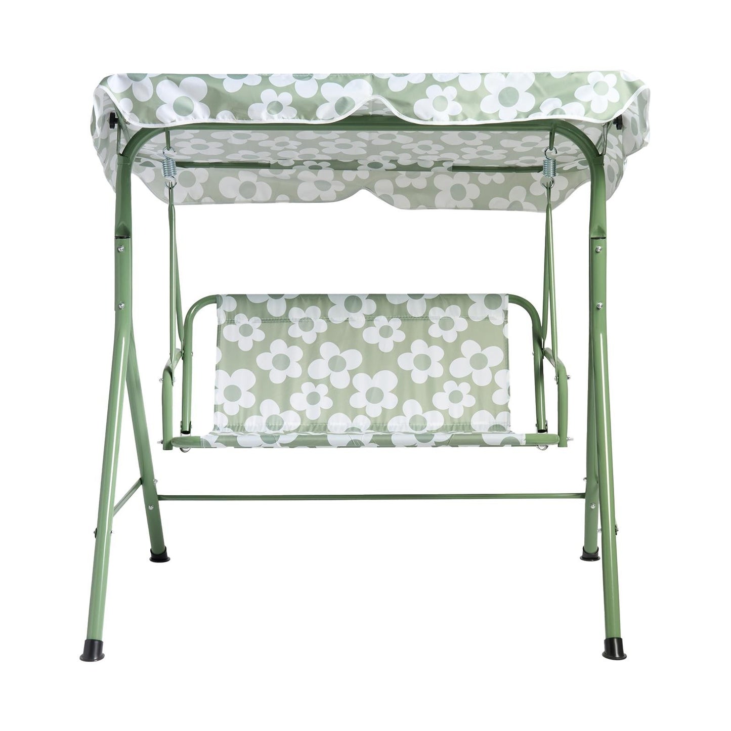 OHS Kids Swing Bench Canopy Daisy 2 Seater Garden Outdoor Patio Play Set