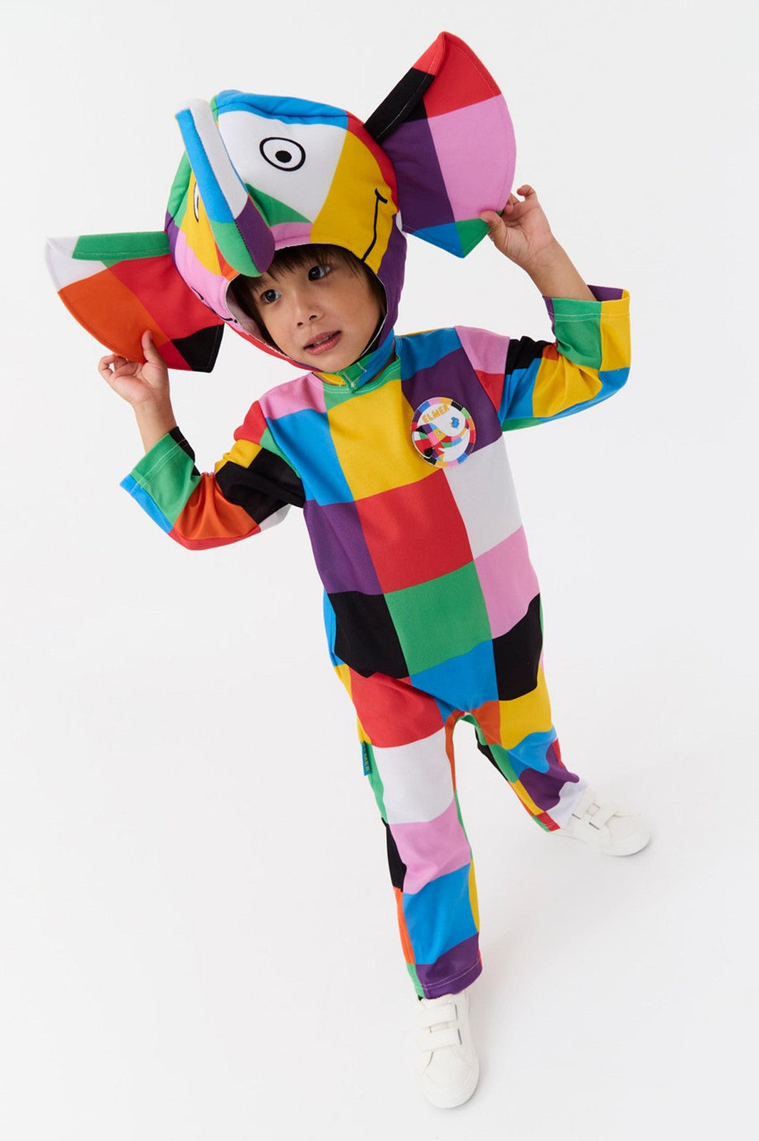 Elmer 2 Piece Costume | Unisex Kids Multicoloured | Official Merch