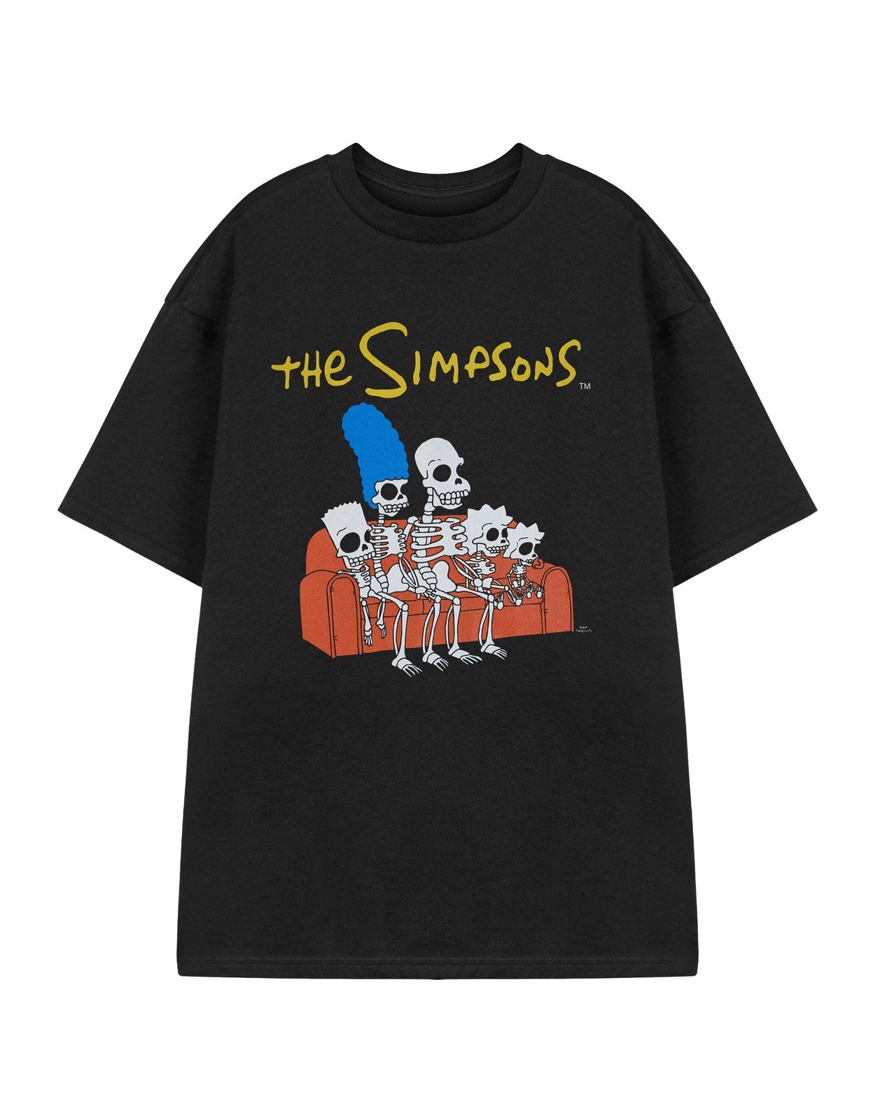 The Simpsons Short Sleeved T-Shirt | Mens Black | Official Merch