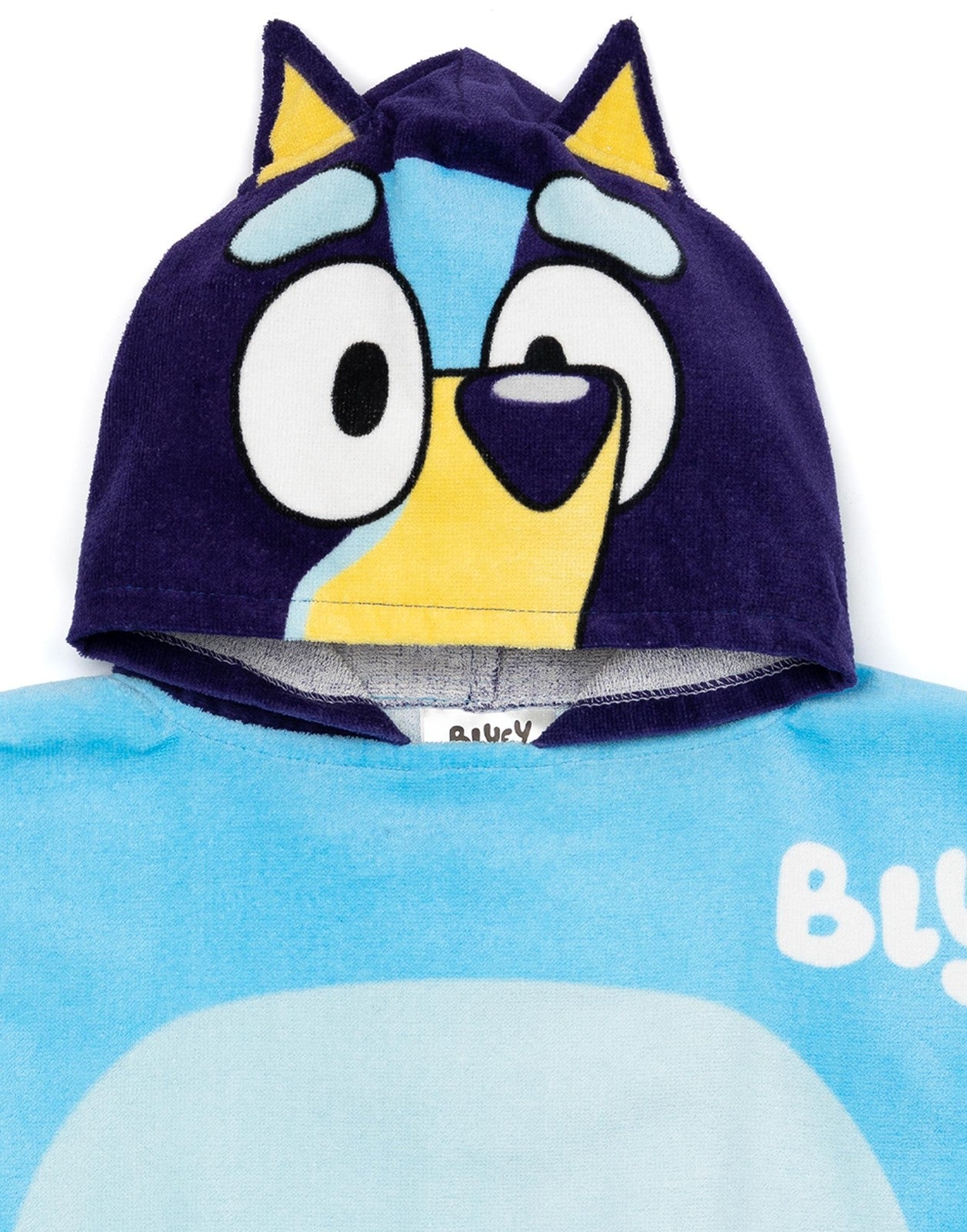 Bluey Poncho Towel | Unisex Kids Blue | Official Merch