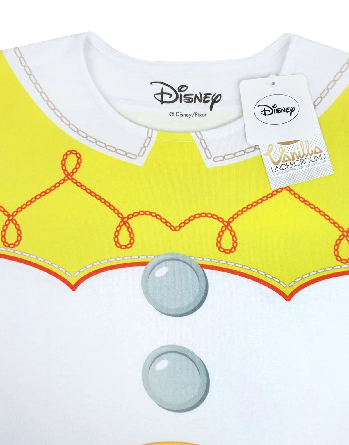 Disney Short Sleeve Skater Dress | Girls White | Official Merch
