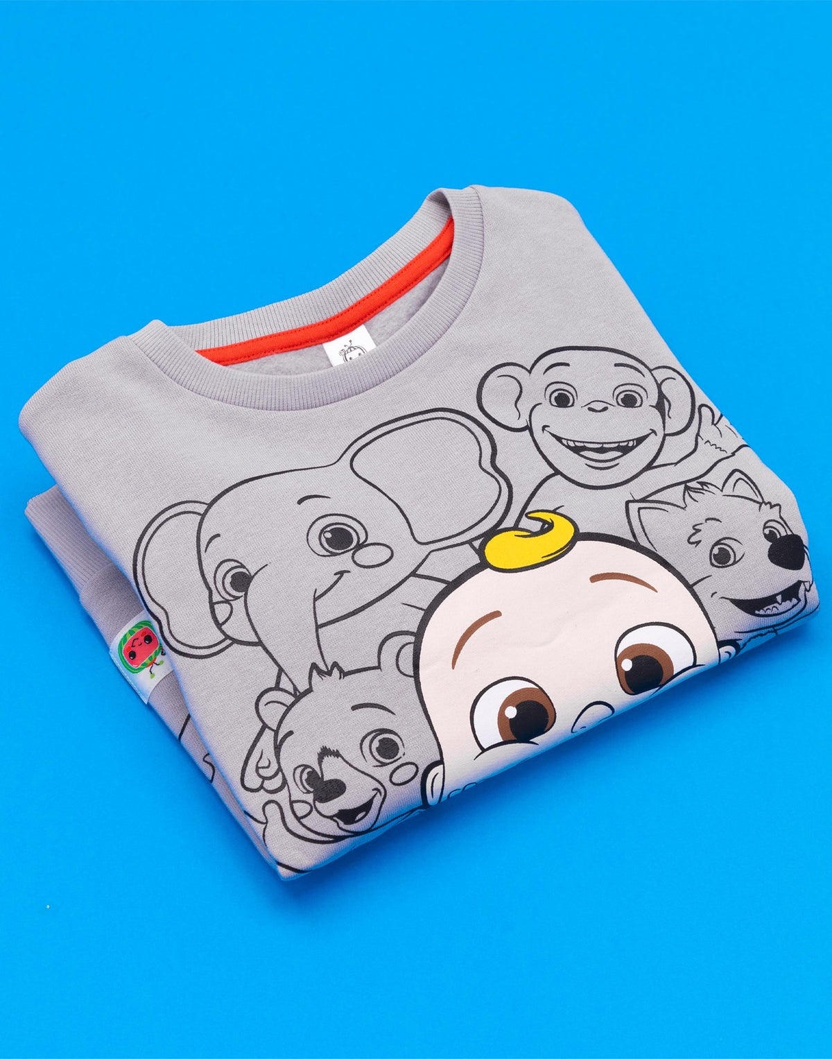 Cocomelon Sweatshirt | Unisex Kids Grey | Official Merch