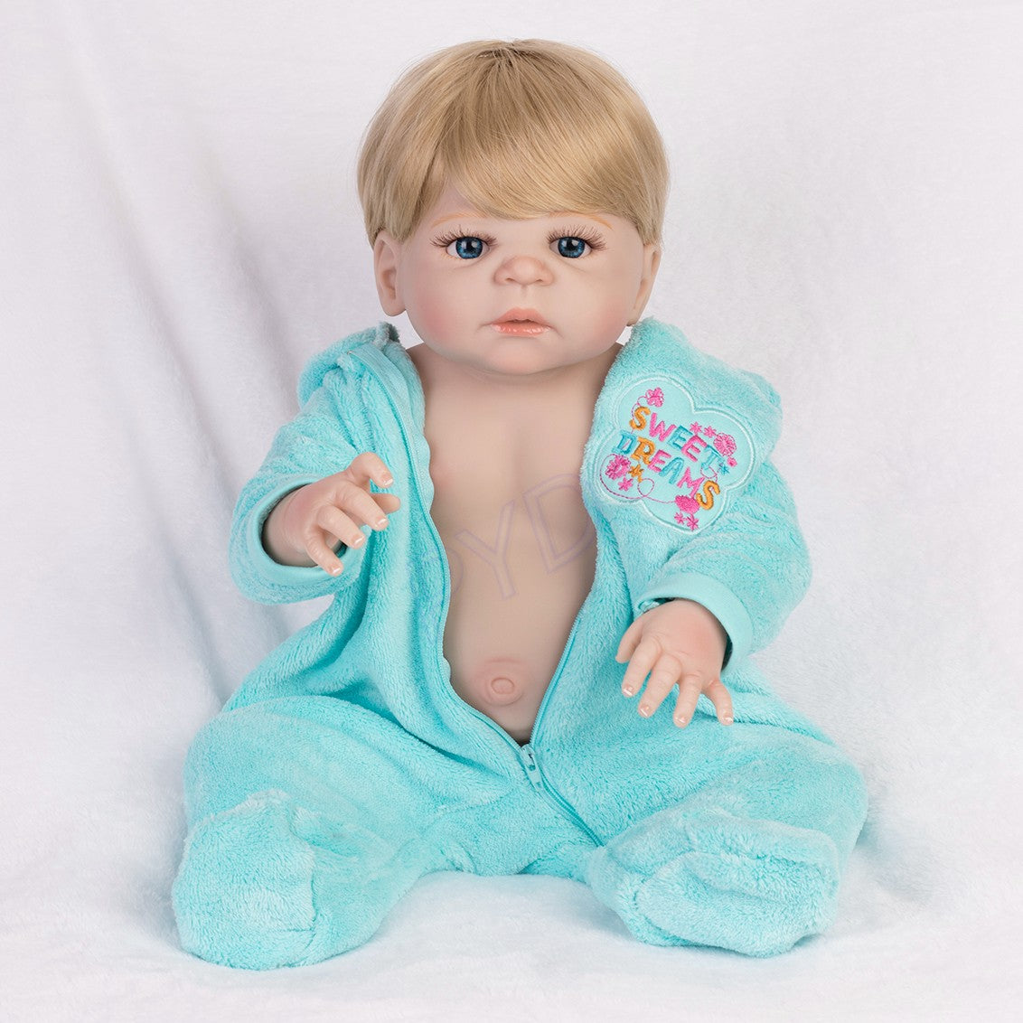 Realistic Reborn Baby Dolls Full Body Vinyl Silicone Waterproof Newborn Boy Gift