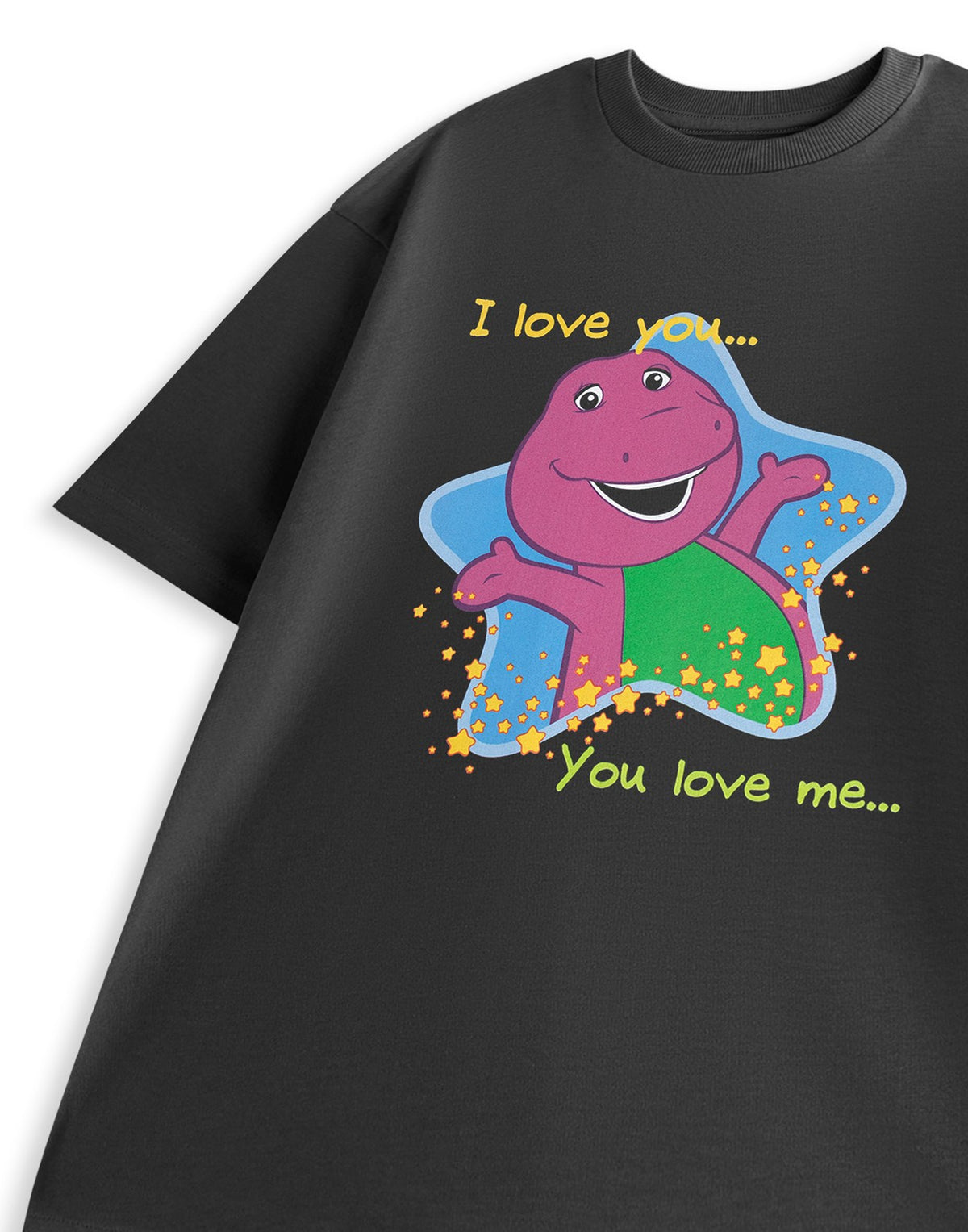 Barney Short Sleeved T-Shirt | Womens Charcoal | Official Merch