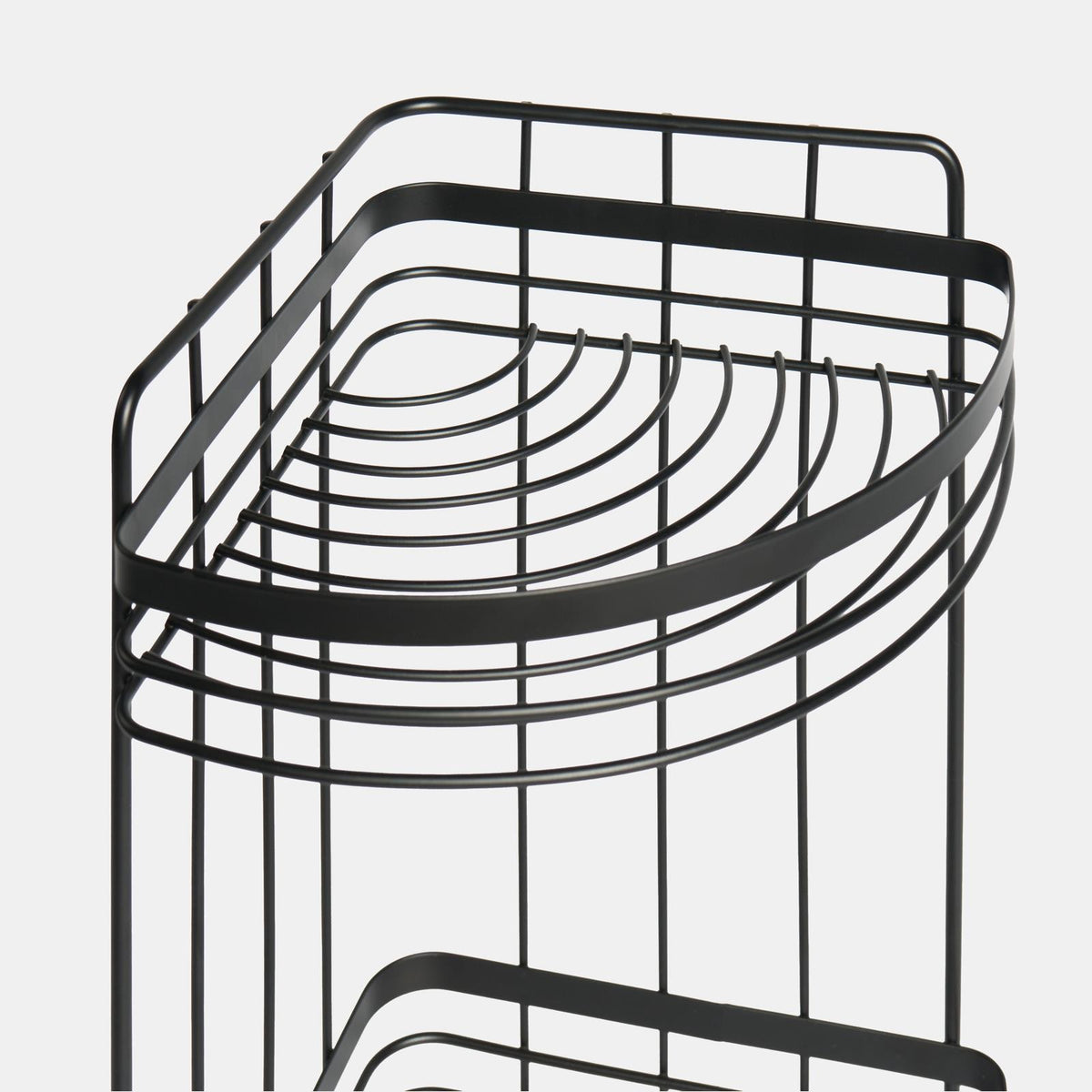 OHS 3 Tier Shower Caddy Bathroom Organiser Plastic Freestanding Corner Shelf