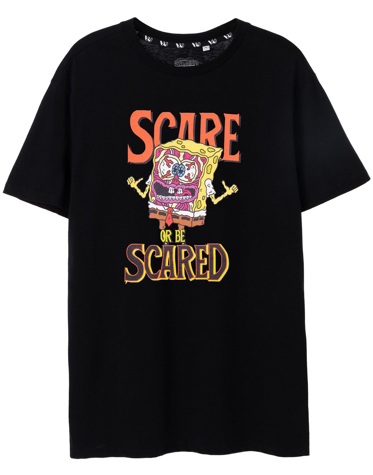 SpongeBob SquarePants Short Sleeved T-Shirt | Unisex Black | Official Merch