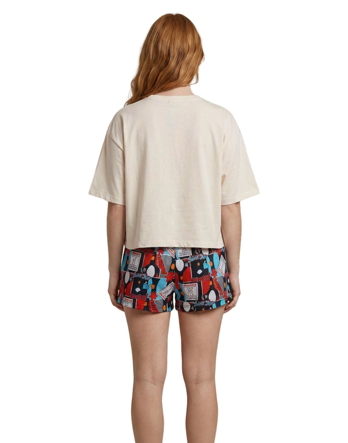 Wallace And Gromit Short Sleeve Short Leg Pyjama Set | Womens White | Official M